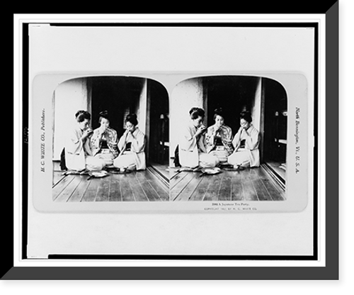 Historic Framed Print, A Japanese tea party,  17-7/8" x 21-7/8"