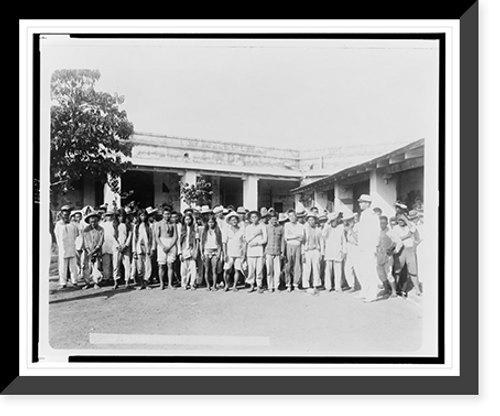 Historic Framed Print, Filipino prisoners of war,  17-7/8" x 21-7/8"