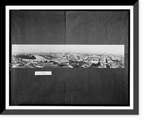 Historic Framed Print, Birds-eye view of Tampa, Fla.,  17-7/8" x 21-7/8"