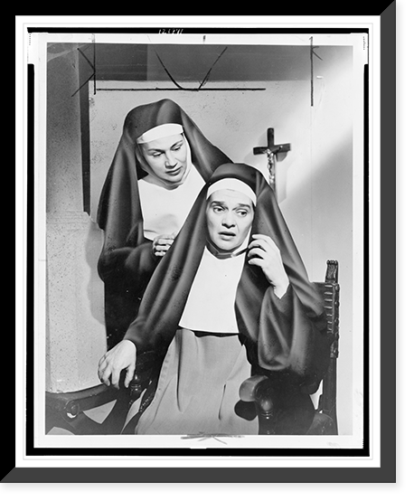 Rosemary Kuhlman and Patricia Neway portraying nuns in the NBC Opera Company's production of Dialogue of the Carmelites"" Classic, Antique Wall Art