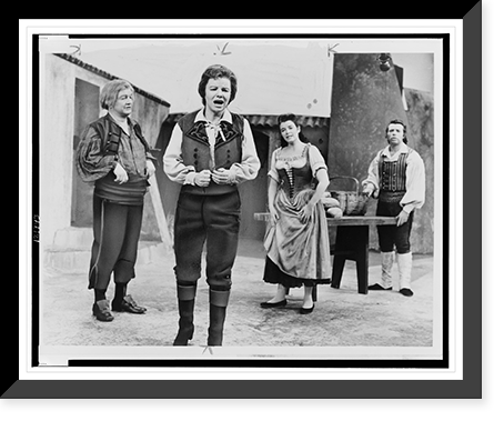 Chester Watson, Irene Jordan, Judith Raskin, and Fred Cushman appearing in the NBC Opera Company's production of Beethoven's opera Fidelio"" Classic, Antique Print