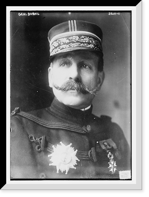 Historic Framed Print, Gen. Dubail,  17-7/8" x 21-7/8"