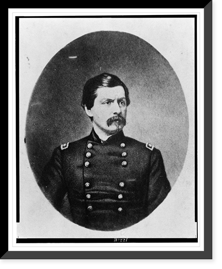 George Brinton McClellan, head-and-shoulders portrait, facing right, in uniform, Antique Wall Art