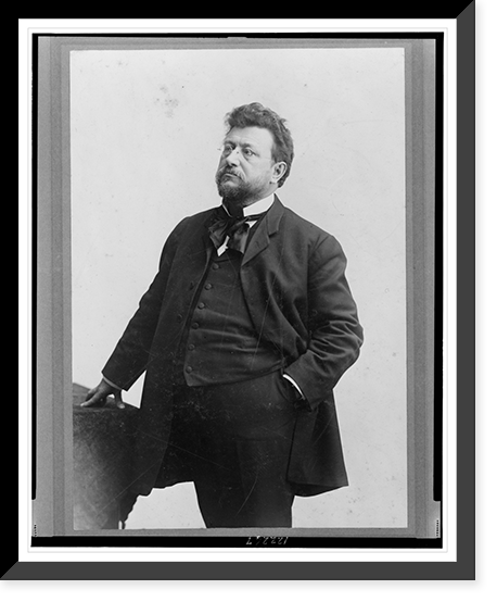 Louis Freeland Post, three-quarter length portrait, standing, facing left, Vintage Print