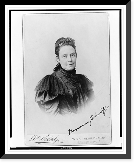 Marianne Hainisch, head-and-shoulders portrait, facing front, Vintage Poster