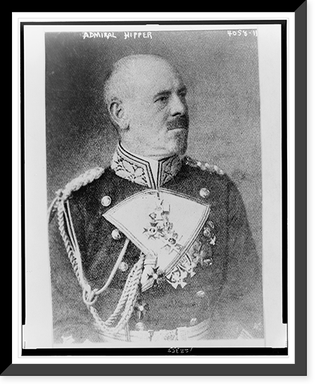 Adm. Franz Hipper, half-length portrait, facing right Classic, Vintage Poster