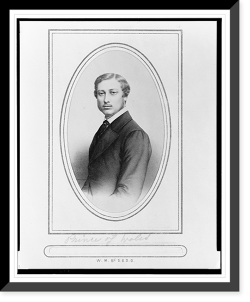 Historic Framed Print, [Edward, Prince of Wales, half-length portrait, facing front],  17-7/8" x 21-7/8"