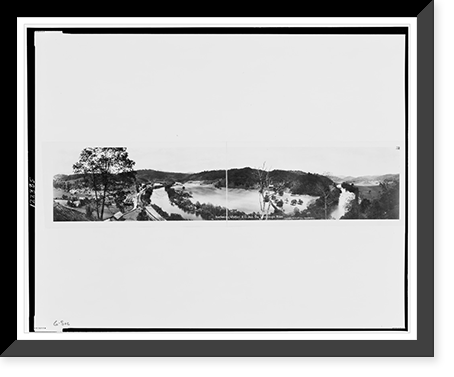 Overlooking Whittier, N.C. and the Tuckasegee River, Antique Print
