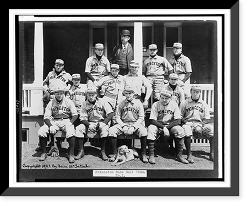 Historic Framed Print, Princeton Baseball Team,  17-7/8" x 21-7/8"