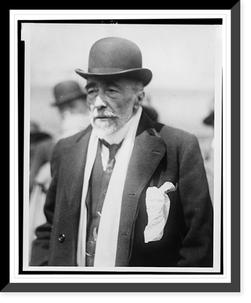 Historic Framed Print, [Joseph Conrad, half-length portrait, standing, facing left],  17-7/8" x 21-7/8"