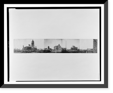 Ruins of San Francisco from the site of the Mechanics' Pavilion, Antique Wall Art
