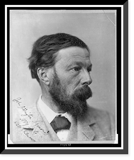 John Addington Symonds, head-and-shoulders portrait, facing right, Vintage Wall Art