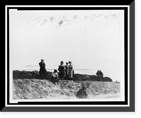 Historic Framed Print, [Aux fortifications].Edward Hopper.,  17-7/8" x 21-7/8"