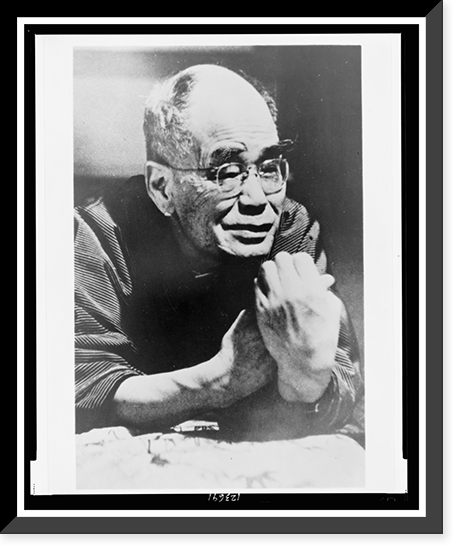 D.T. Suzuki, half-length portrait, facing right, Historic Reproduction