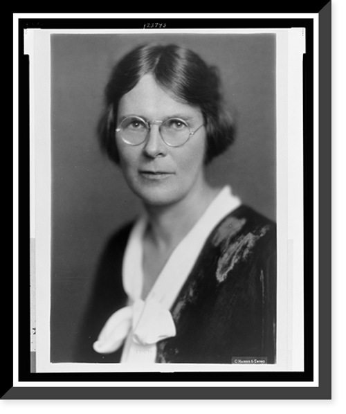 Historic Framed Print, [Clara M. Beyer, head-and-shoulders portrait, facing front],  17-7/8" x 21-7/8"