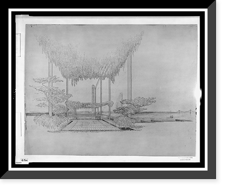 Paul Rudolph's penthouse apartment, 23 Beekman Place, New York City. Terrace. Perspective, Antique Wall Art