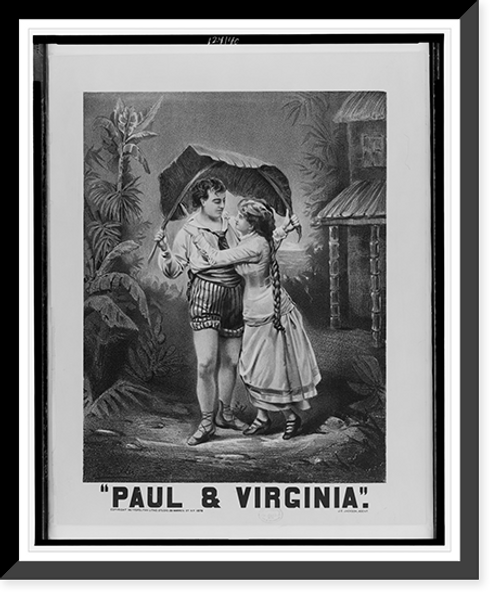 Historic Framed Print, Paul & Virginia,  17-7/8" x 21-7/8"