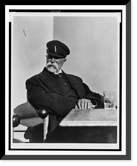 Tomas G. Masaryk, half-length portrait, seated at bar, facing slightly left.Foto K. Capek. Classic, Vintage Wall Art