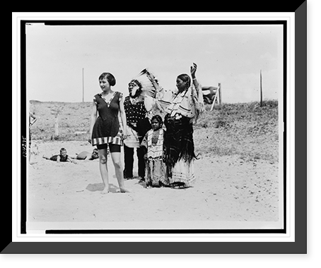 White Squaw Losen? et, Antique Print