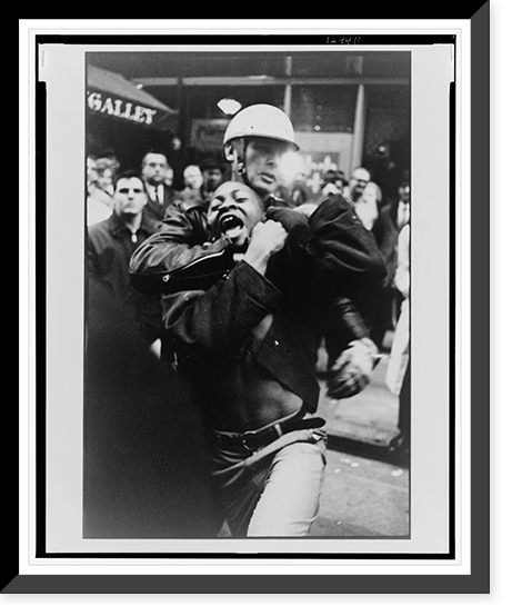 Atlanta, Georgia. High school student Taylor Washington is arrested at Lebs Delicatessen. His eighth arrest Classic, Historic Print