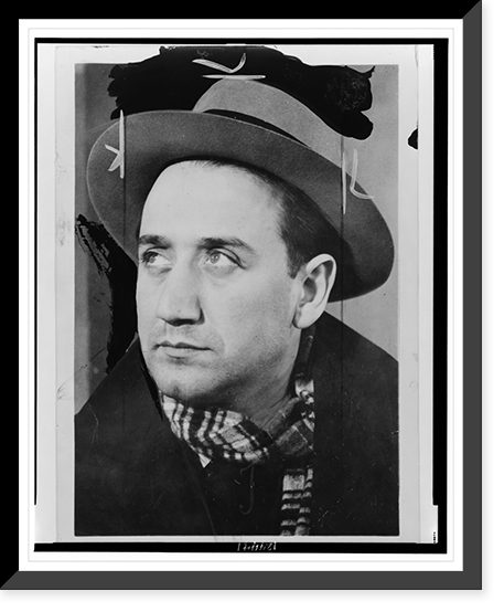 Historic Framed Print, [Ignazio Silone, head-and-shoulders portriat, facing left],  17-7/8" x 21-7/8"