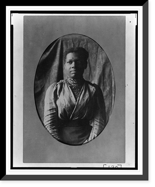 Historic Framed Print, [African American woman, half-length portrait, facing front] - 7,  17-7/8" x 21-7/8"