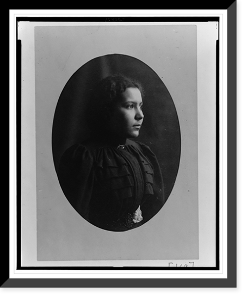 Historic Framed Print, [African American woman, half-length portrait, facing right] - 14,  17-7/8" x 21-7/8"