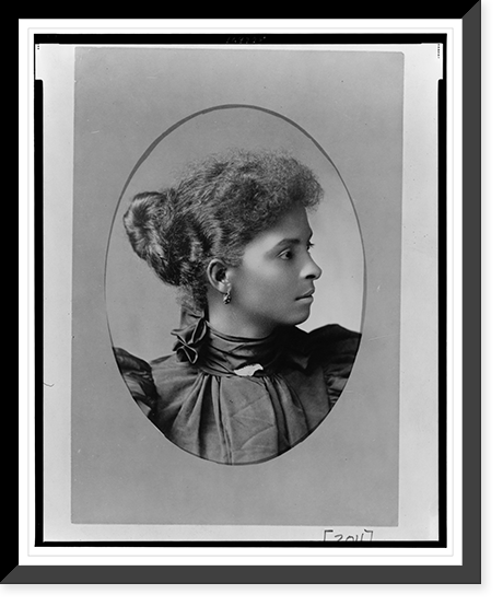African American woman, head-and-shoulders portrait, facing right - 9, Antique Wall Art