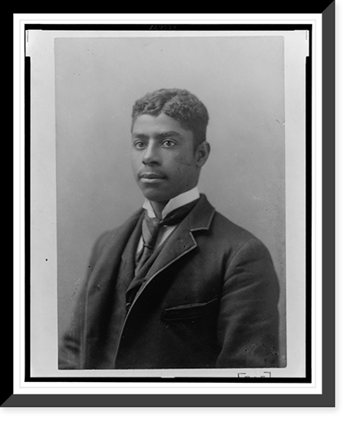 Historic Framed Print, [African American man, head-and-shoulders length portrait, facing left],  17-7/8" x 21-7/8"