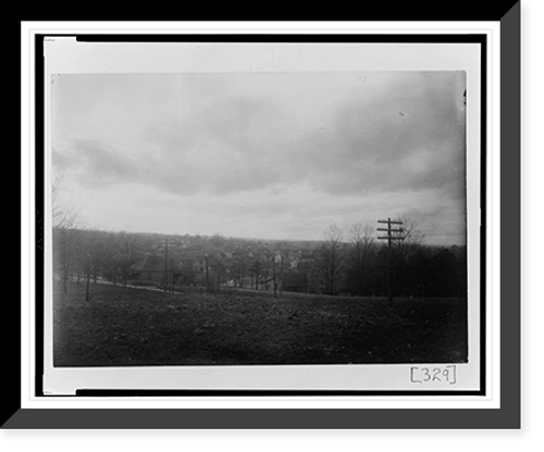 Historic Framed Print, [Bird's-eye view of community in Georgia] - 2,  17-7/8" x 21-7/8"