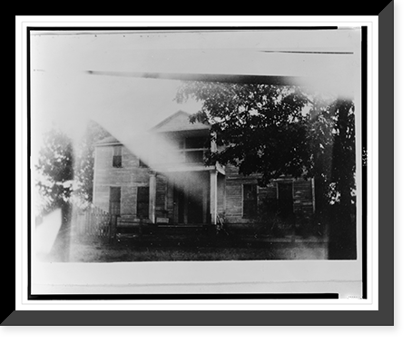 House and steamboat at West Point, Arkansas, Antique Wall Art