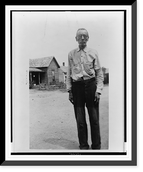 Historic Framed Print, Lewis Fowler, ex-slave, Ft. Worth,  17-7/8" x 21-7/8"