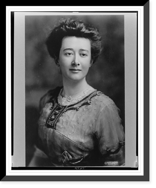 Historic Framed Print, [Mrs. J.O. Tilson, half-length portrait, facing front],  17-7/8" x 21-7/8"