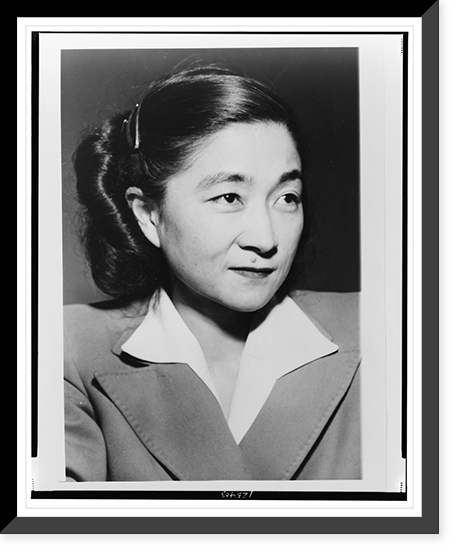 Iva Ikuko Toguri D'Aquino, Tokyo Rose, head-and-shoulders portrait, facing right, Antique Print