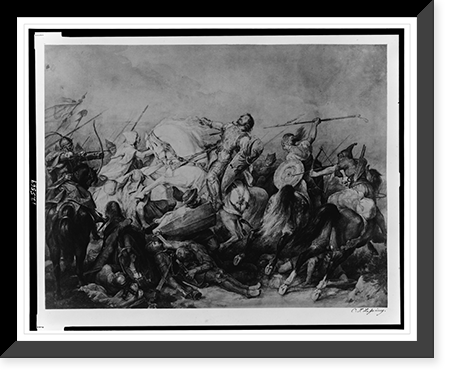 Duke Henry's death near Wahlstatt.C.F.L, Historic Reproduction