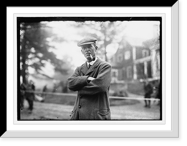 Walter J. Travis, smoking pipe, Vintage Wall Art