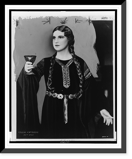 Kirsten Flagstad, three-quarter length portrait, facing left, in costume for Tristan and Isolde", holding chalice.Carlo Edwards, New York.", Historic Reproduction