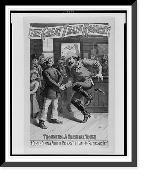 Historic Framed Print, The great train robbery written by Scott Marble.,  17-7/8" x 21-7/8"