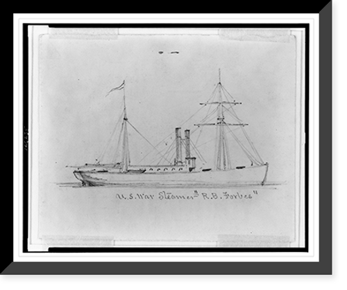 Historic Framed Print, U.S. War Steamer R.B. Forbes"",  17-7/8" x 21-7/8"