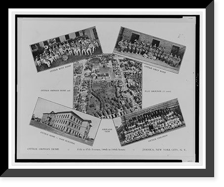 Vintage Americana Print - New York City - Ottilie Orphan Home