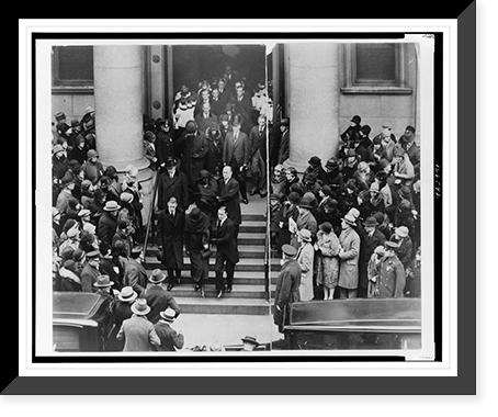 Thomas F. Ryan funeral from the church of St. Jean Baptiste, Vintage Poster