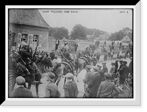 Historic Framed Print, German prisoners near Douai,  17-7/8" x 21-7/8"
