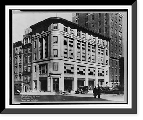 Historic Framed Print, The White Company Bldg., Park Av. and 57th St.,  17-7/8" x 21-7/8"