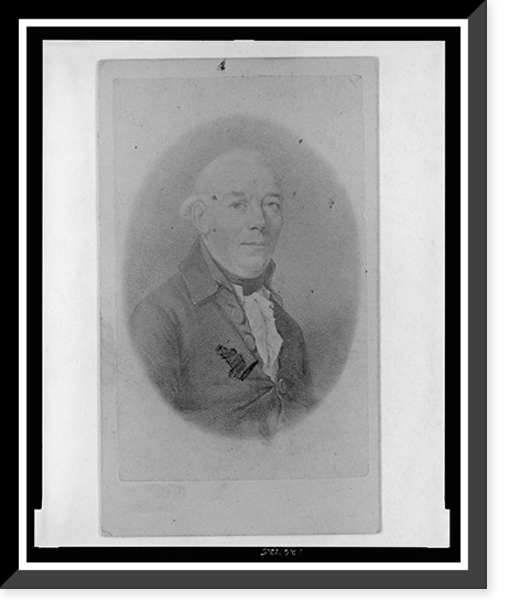 Johann Kaspar Schiller, father of Friedrich Schiller, head-and-shoulders portrait, facing front Classic, Vintage Poster