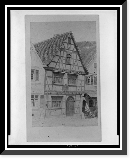 Birthplace of German dramatist Friedrich Schiller in Marbach am Neckar Classic, Historic Reproduction