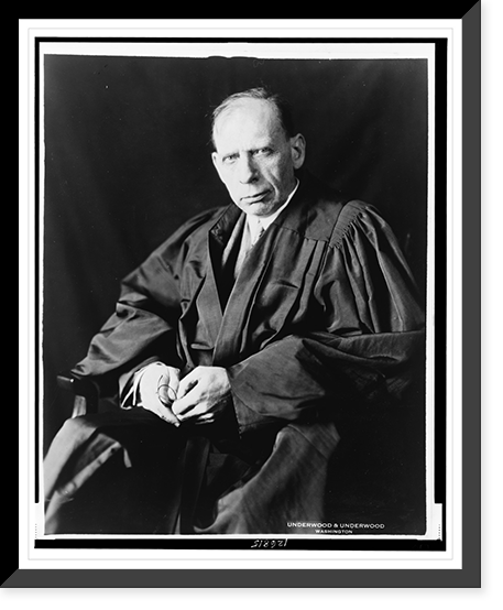 May succeed Justice Holmes on Supreme Court bench.Underwood & Underwood, Washington, Vintage Wall Art