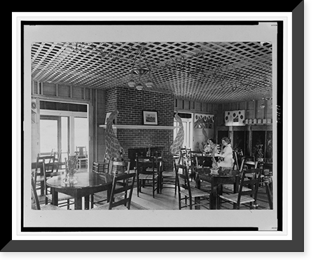 Tea house, Vusper Country Club, Tyngsboro, Mass, Vintage Print