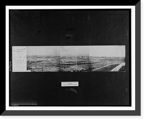 Historic Framed Print, Panoramic view of Philadelphia, Pa., from west side of Schuylkill River,  17-7/8" x 21-7/8"
