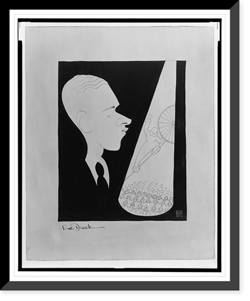 Historic Framed Print, Eric Dressler.Hirschfeld.,  17-7/8" x 21-7/8"