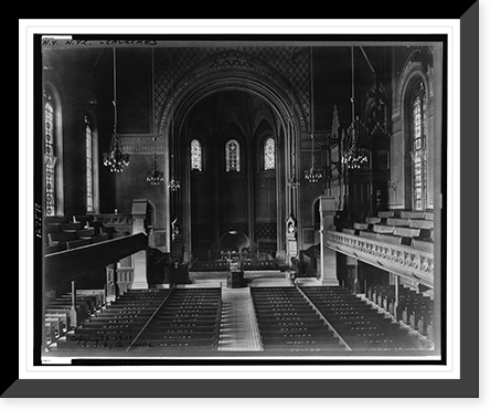 Interior of St. George's Church, New York City, looking toward altar Classic, Vintage Wall Art